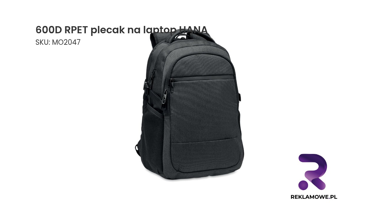 600D RPET plecak na laptop HANA