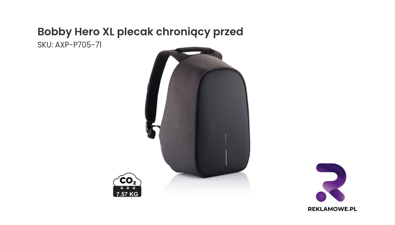 Bobby Hero XL plecak chroniący przed kieszonkowcami Bobby Hero XL plecak chroniący przed kradzieżą
