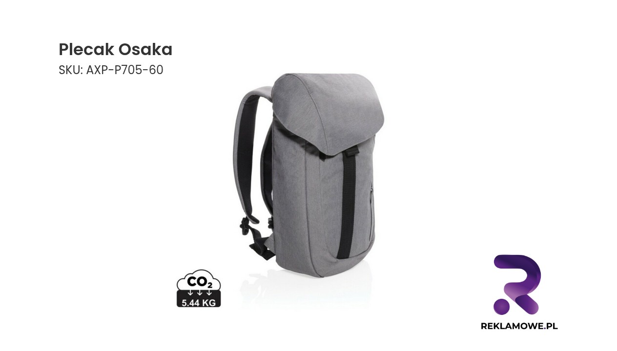 Zdjęcie plecaka Osaka w kolorze czarnym