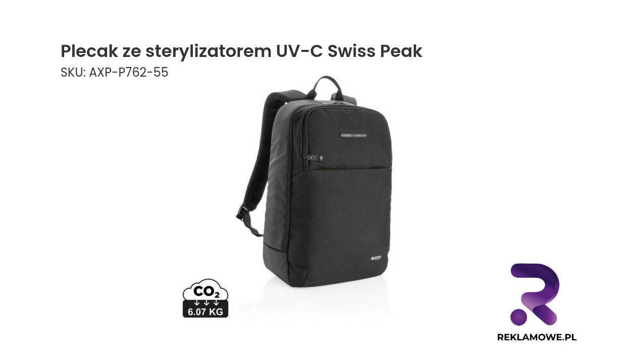 Plecak ze sterylizatorem UV-C marki Swiss Peak