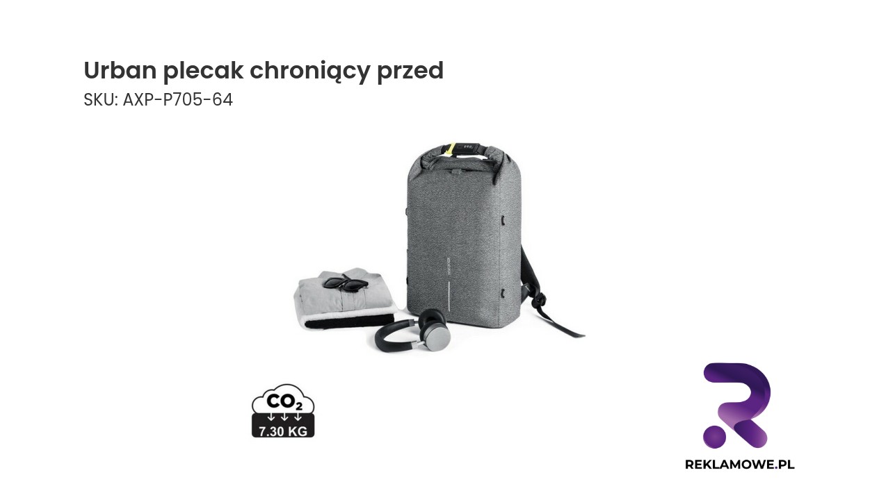 Urban plecak chroniący przed kieszonkowcami Urban plecak zabezpieczający przed kradzieżą