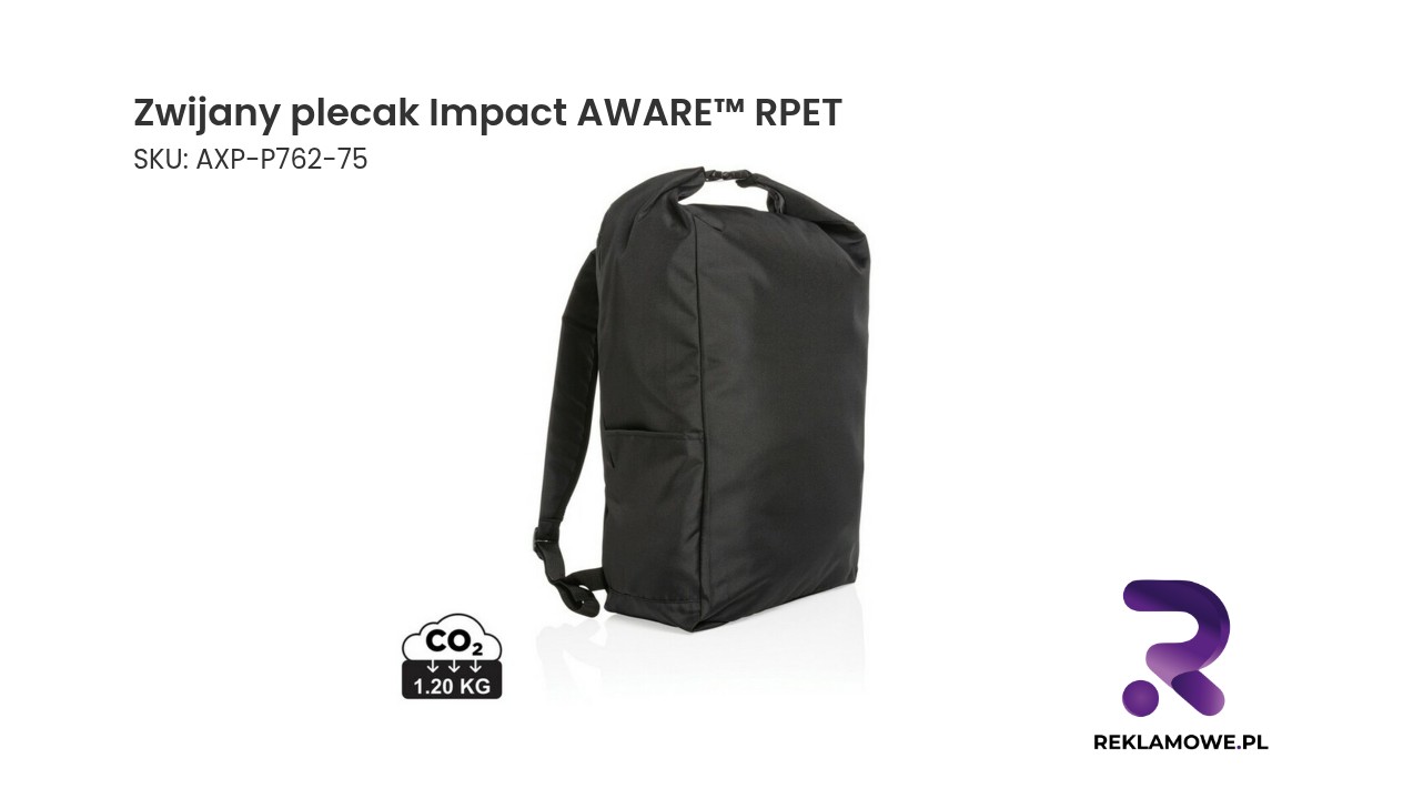 Ekologiczny zwijany plecak Impact AWARE™ z RPET