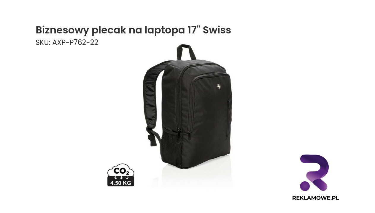 Biznesowy plecak na laptopa 17 Biznesowy plecak na laptopa 17 cali – elegancki i pojemny plecak do pracy i podróży