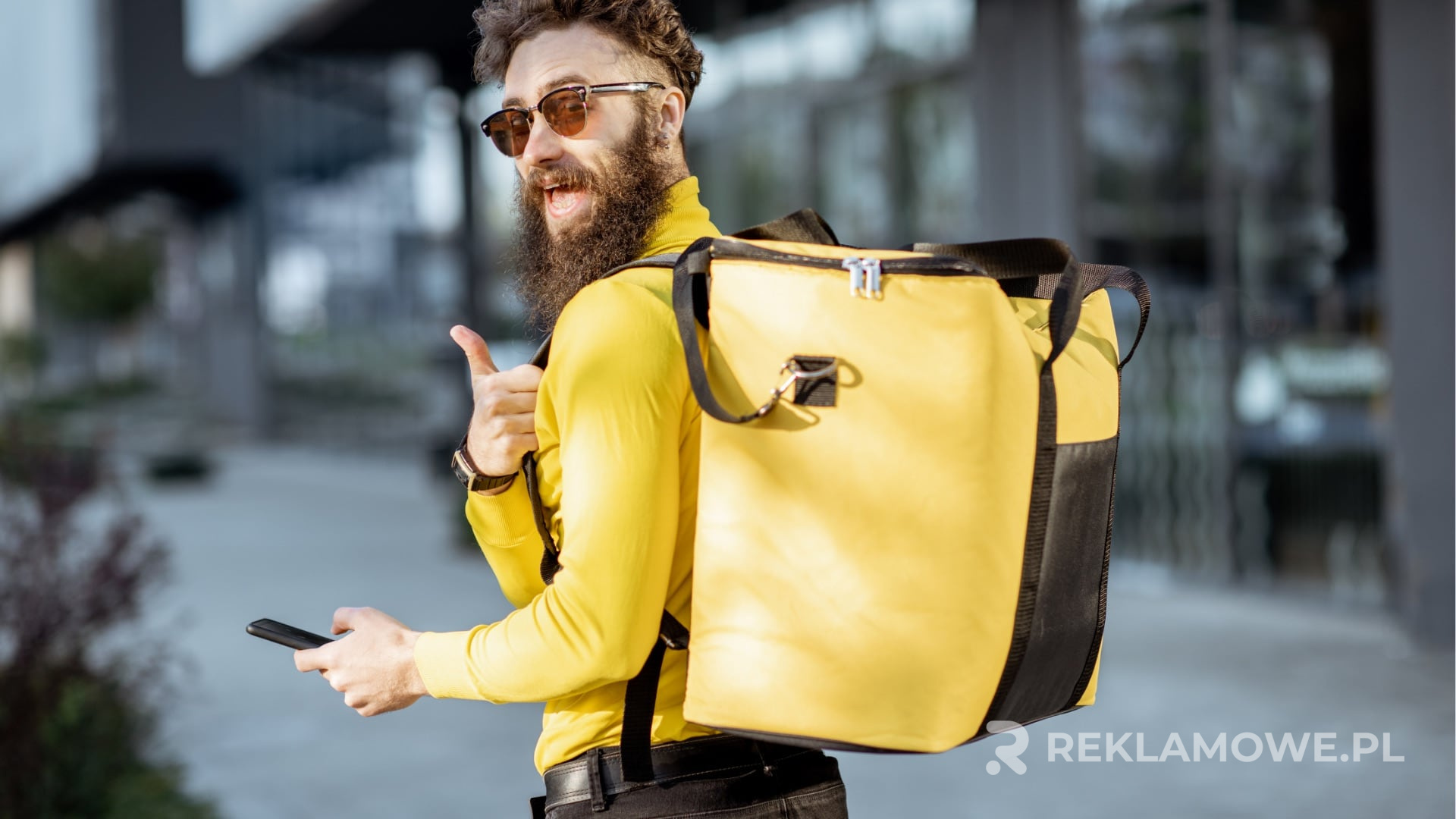 Zdjęcie plecaka reklamowego podkreślającego jego bezpieczeństwo i funkcjonalność