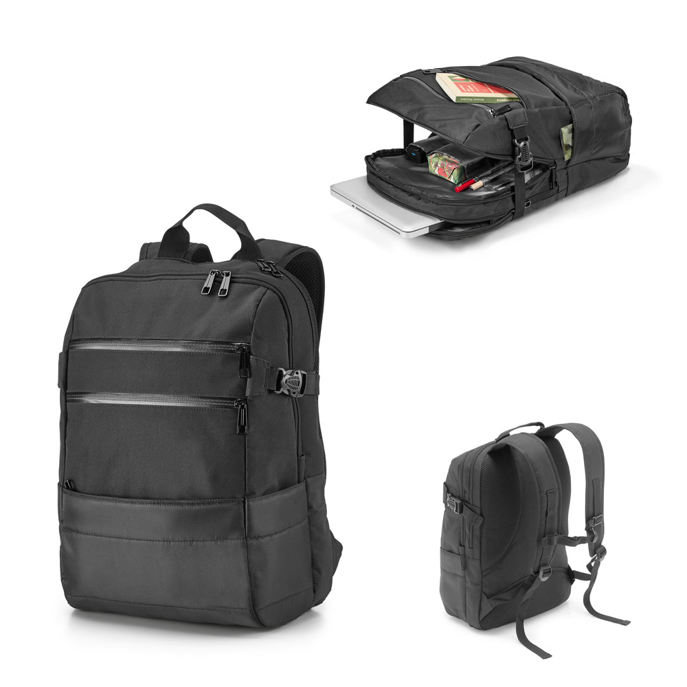 ZIPPERS BPACK. Plecak na laptopa 15.6'' z żakardu 840D i 300D 92280_set