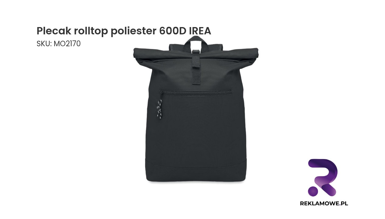 Plecak rolltop z poliestru 600D IREA