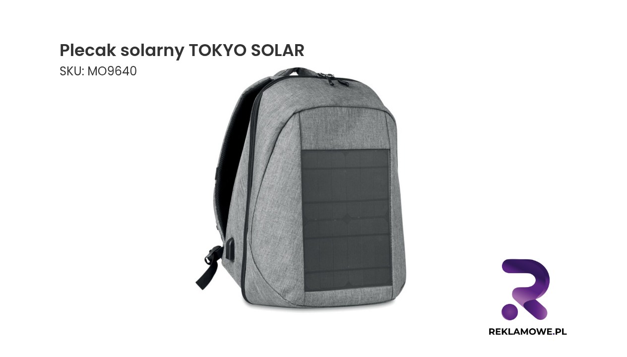 Plecak solarny TOKYO SOLAR do ładowania urządzeń